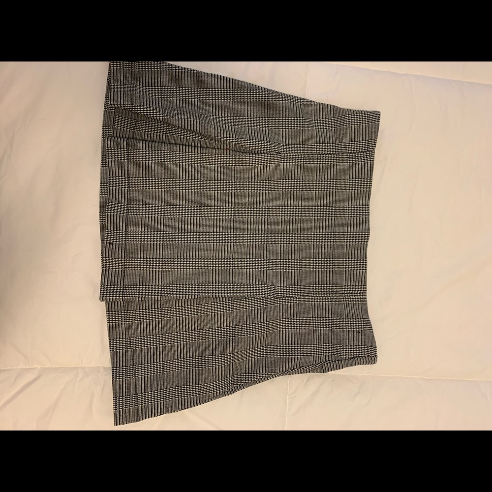 Plaid mini skirt